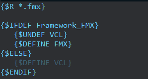Delphi-预编译判断当前工程是(FMX/VCL)