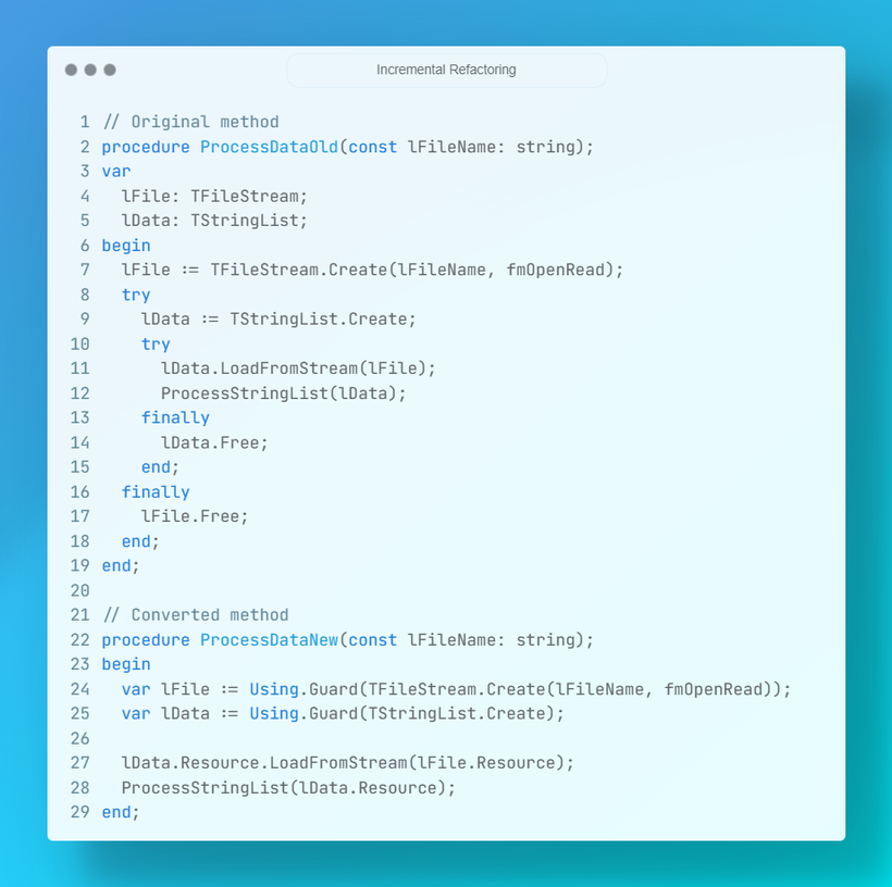 DelphiGuard-掌握 Delphi 的自动内存管理-开发中的 RAII 模式