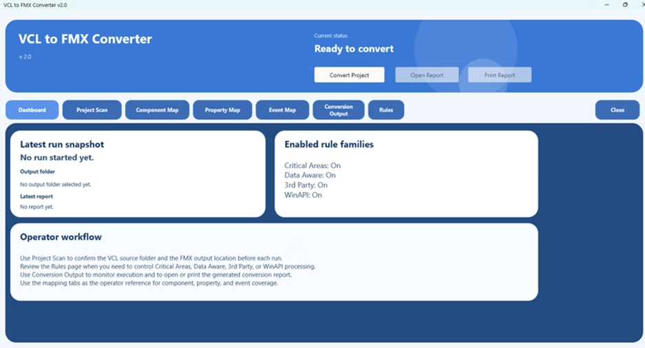 VCL2FMX Converter 2.0：Delphi跨平台迁移自动化工具详解